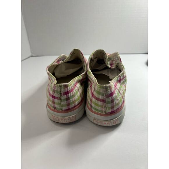 Sperry Top-Sider Women's Cameron Plaid Slip On Sneakers Boat Shoes Size 8 - Picture 4 of 9